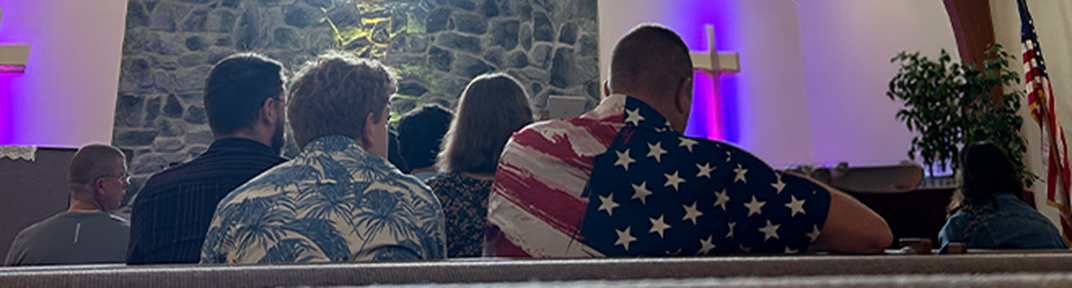 Church congregation worshiping together